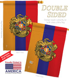 Armenia - Nationality Flags of the World Vertical Impressions Decorative Flags HG140901 Made In USA