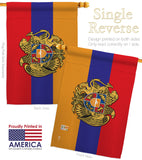 Armenia - Nationality Flags of the World Vertical Impressions Decorative Flags HG140901 Made In USA
