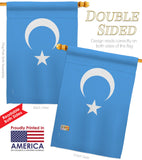 Uyghur - Nationality Flags of the World Vertical Impressions Decorative Flags HG170197 Made In USA