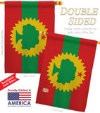 Oromo Liberation - Nationality Flags of the World Vertical Impressions Decorative Flags HG170211 Made In USA