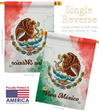 Viva Mexico - Nationality Flags of the World Vertical Impressions Decorative Flags HG192276 Made In USA