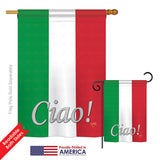 Italian - Nationality Flags of the World Vertical Impressions Decorative Flags HG108027 Printed In USA