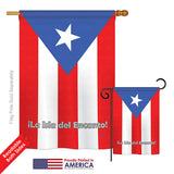 Puerto Rico - Nationality Flags of the World Vertical Impressions Decorative Flags HG108049 Printed In USA