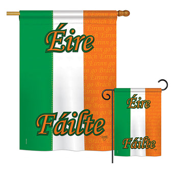 Ireland - Nationality Flags of the World Vertical Impressions Decorative Flags HG108072 Printed In USA