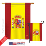 Spain - Nationality Flags of the World Vertical Impressions Decorative Flags HG108075 Printed In USA