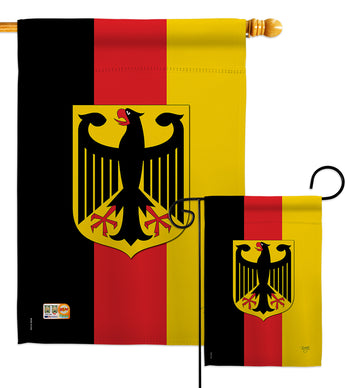 Germany - Nationality Flags of the World Vertical Impressions Decorative Flags HG108085 Made In USA