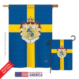 Sweden - Nationality Flags of the World Vertical Impressions Decorative Flags HG108091 Printed In USA