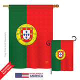 Portugal - Nationality Flags of the World Vertical Impressions Decorative Flags HG108118 Printed In USA