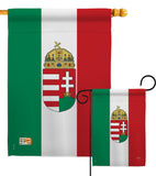 Hungary - Nationality Flags of the World Vertical Impressions Decorative Flags HG108123 Made In USA