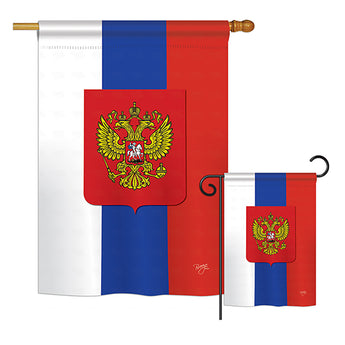 Russia - Nationality Flags of the World Vertical Impressions Decorative Flags HG108124 Printed In USA