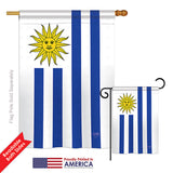 Uruguay - Nationality Flags of the World Vertical Impressions Decorative Flags HG108162 Printed In USA