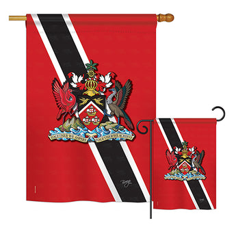 Trinidad And Tobago - Nationality Flags of the World Vertical Impressions Decorative Flags HG108172 Printed In USA