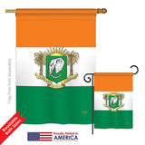 Ivory Coast - Nationality Flags of the World Vertical Impressions Decorative Flags HG108217 Printed In USA
