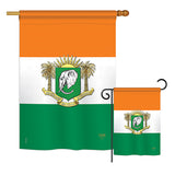 Ivory Coast - Nationality Flags of the World Vertical Impressions Decorative Flags HG108217 Printed In USA