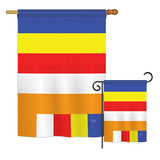 Buddhist - Nationality Flags of the World Vertical Impressions Decorative Flags HG108225 Printed In USA
