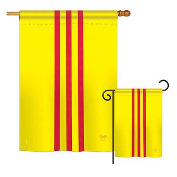 South Vietnam - Nationality Flags of the World Vertical Impressions Decorative Flags HG108236 Printed In USA