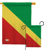 Congo - Nationality Flags of the World Vertical Impressions Decorative Flags HG108293 Made In USA