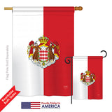 Monaco - Nationality Flags of the World Vertical Impressions Decorative Flags HG108322 Printed In USA