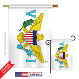 US Virgin Islands - Nationality Flags of the World Vertical Impressions Decorative Flags HG108334 Printed In USA