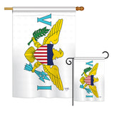 US Virgin Islands - Nationality Flags of the World Vertical Impressions Decorative Flags HG108334 Printed In USA