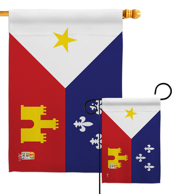 Acadiana - Nationality Flags of the World Vertical Impressions Decorative Flags HG140004 Made In USA