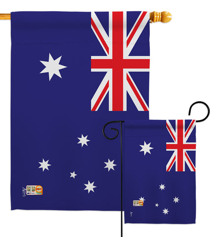 Australia - Nationality Flags of the World Vertical Impressions Decorative Flags HG140015 Made In USA
