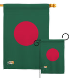 Bangladesh - Nationality Flags of the World Vertical Impressions Decorative Flags HG140022 Made In USA