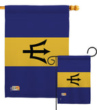 Barbados - Nationality Flags of the World Vertical Impressions Decorative Flags HG140023 Made In USA