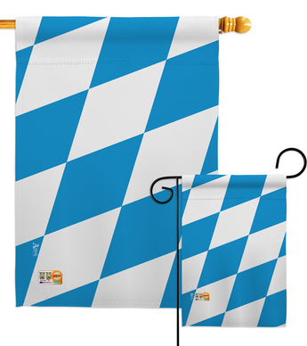 Bavaria - Nationality Flags of the World Vertical Impressions Decorative Flags HG140025 Made In USA