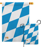 Bavaria - Nationality Flags of the World Vertical Impressions Decorative Flags HG140025 Made In USA