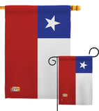 Chile - Nationality Flags of the World Vertical Impressions Decorative Flags HG140051 Made In USA