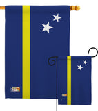 Curacao - Nationality Flags of the World Vertical Impressions Decorative Flags HG140063 Made In USA