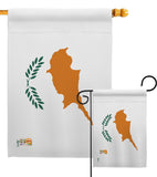 Cyprus - Nationality Flags of the World Vertical Impressions Decorative Flags HG140064 Made In USA