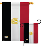 Egypt - Nationality Flags of the World Vertical Impressions Decorative Flags HG140074 Made In USA