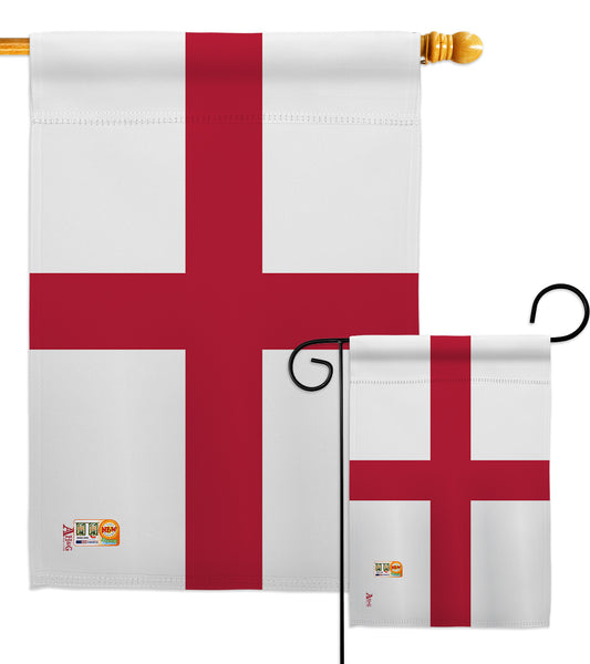 England - Nationality Flags of the World Vertical Impressions Decorative Flags HG140076 Made In USA