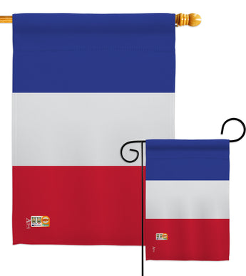 France - Nationality Flags of the World Vertical Impressions Decorative Flags HG140086 Made In USA