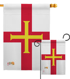 Guernsey - Nationality Flags of the World Vertical Impressions Decorative Flags HG140099 Made In USA