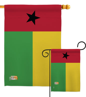 Guinea-Bissau - Nationality Flags of the World Vertical Impressions Decorative Flags HG140101 Made In USA