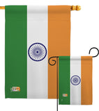 India - Nationality Flags of the World Vertical Impressions Decorative Flags HG140108 Made In USA