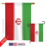 Iran - Nationality Flags of the World Vertical Impressions Decorative Flags HG140110 Printed In USA