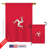 Isle of Man - Nationality Flags of the World Vertical Impressions Decorative Flags HG140115 Printed In USA