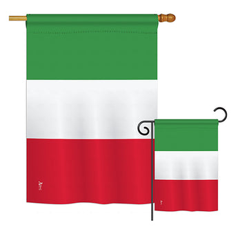 Italy - Nationality Flags of the World Vertical Impressions Decorative Flags HG140117 Printed In USA