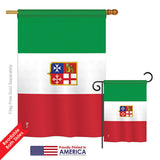 Italian Ensign - Nationality Flags of the World Vertical Impressions Decorative Flags HG140118 Printed In USA
