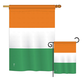 Ivory Coast - Nationality Flags of the World Vertical Impressions Decorative Flags HG140119 Printed In USA