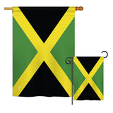 Jamaica - Nationality Flags of the World Vertical Impressions Decorative Flags HG140120 Printed In USA