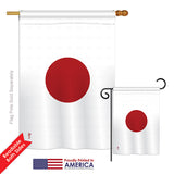 Japan - Nationality Flags of the World Vertical Impressions Decorative Flags HG140121 Printed In USA