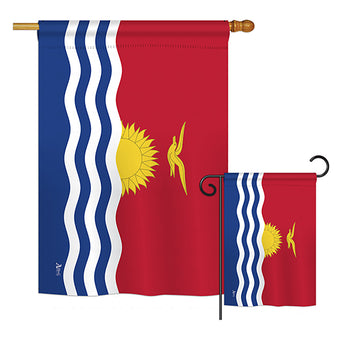 Kiribati - Nationality Flags of the World Vertical Impressions Decorative Flags HG140127 Printed In USA