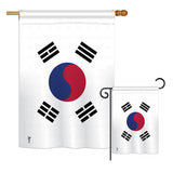 Korea South - Nationality Flags of the World Vertical Impressions Decorative Flags HG140129 Printed In USA