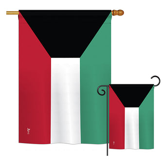 Kuwait - Nationality Flags of the World Vertical Impressions Decorative Flags HG140130 Printed In USA