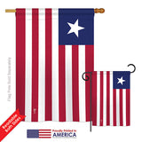Liberia - Nationality Flags of the World Vertical Impressions Decorative Flags HG140136 Printed In USA